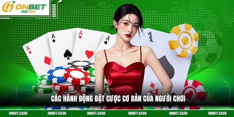 Cách Chơi Blackjack - Hướng Dẫn Chi Tiết Tại Nhà Cái Onbet 4 Các hành động đặt cược cơ bản của người chơi