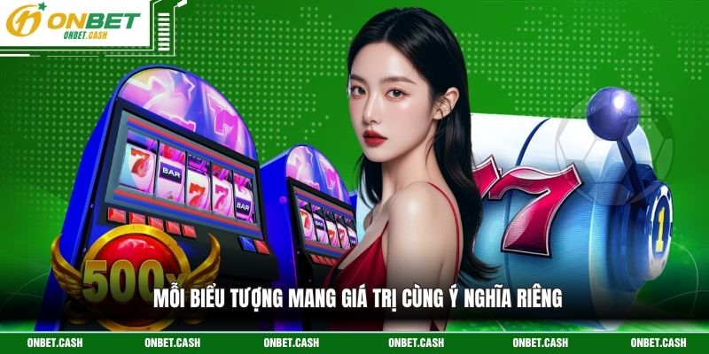 Thuật Ngữ Slots Game - Cẩm Nang Kiến Thức Kỹ Thuật Chuẩn 3 Mỗi biểu tượng mang giá trị cùng ý nghĩa riêng